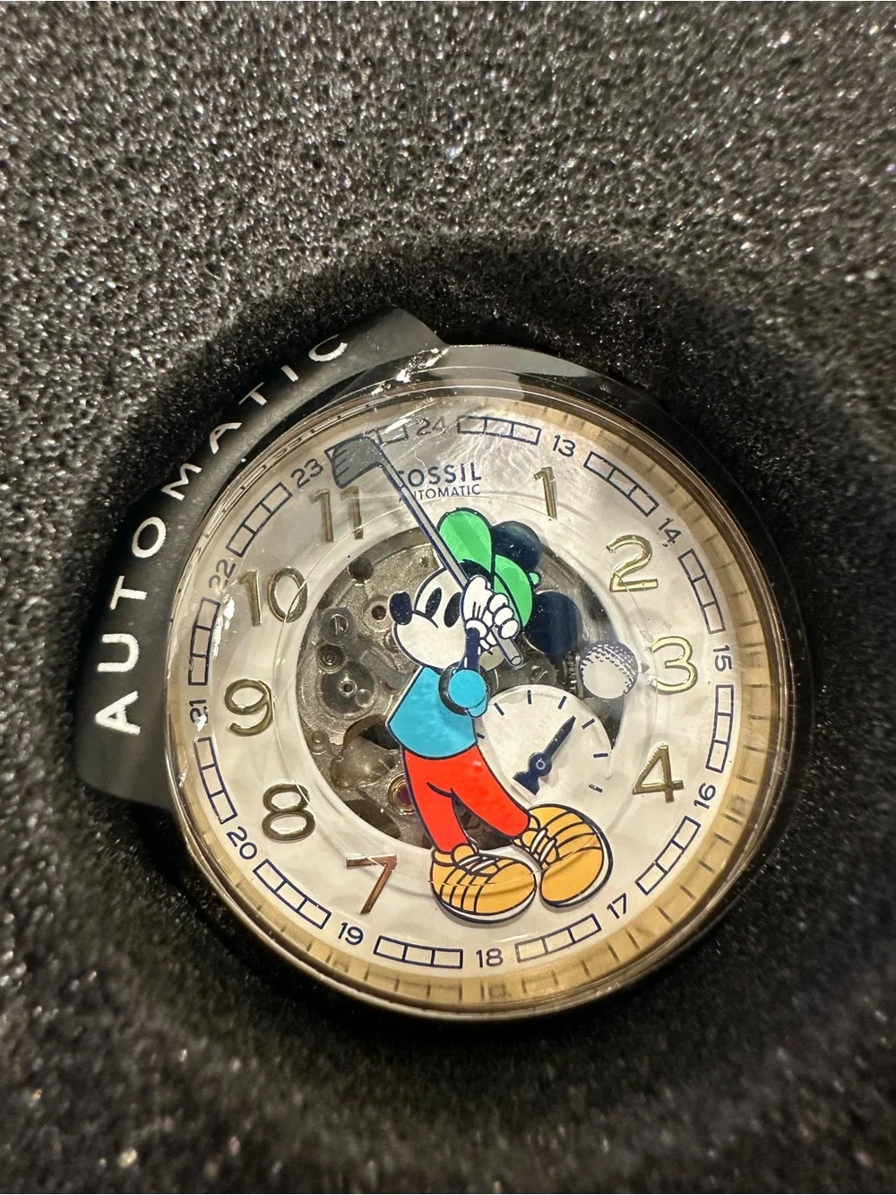Limited-Edition Disney Mickey Mouse x Fossil Golf Mechanical Watch